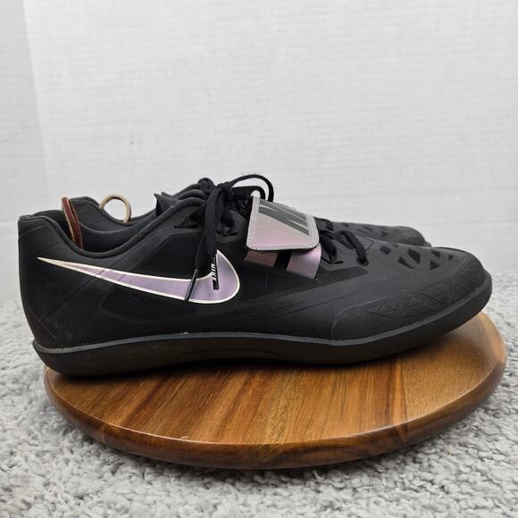 Nike Men 14 Zoom SD 4 Black Indigo Fog Track Field Shot Put Discus Throwing Shoe - Picture 3 of 13